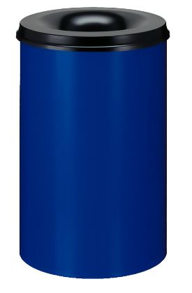 VepaBins Vlamdovende papierbak 110 ltr blauw_zwart