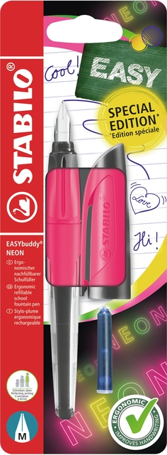 stabilo, easydoodle, neon, pencil sharpener, pink highlighter