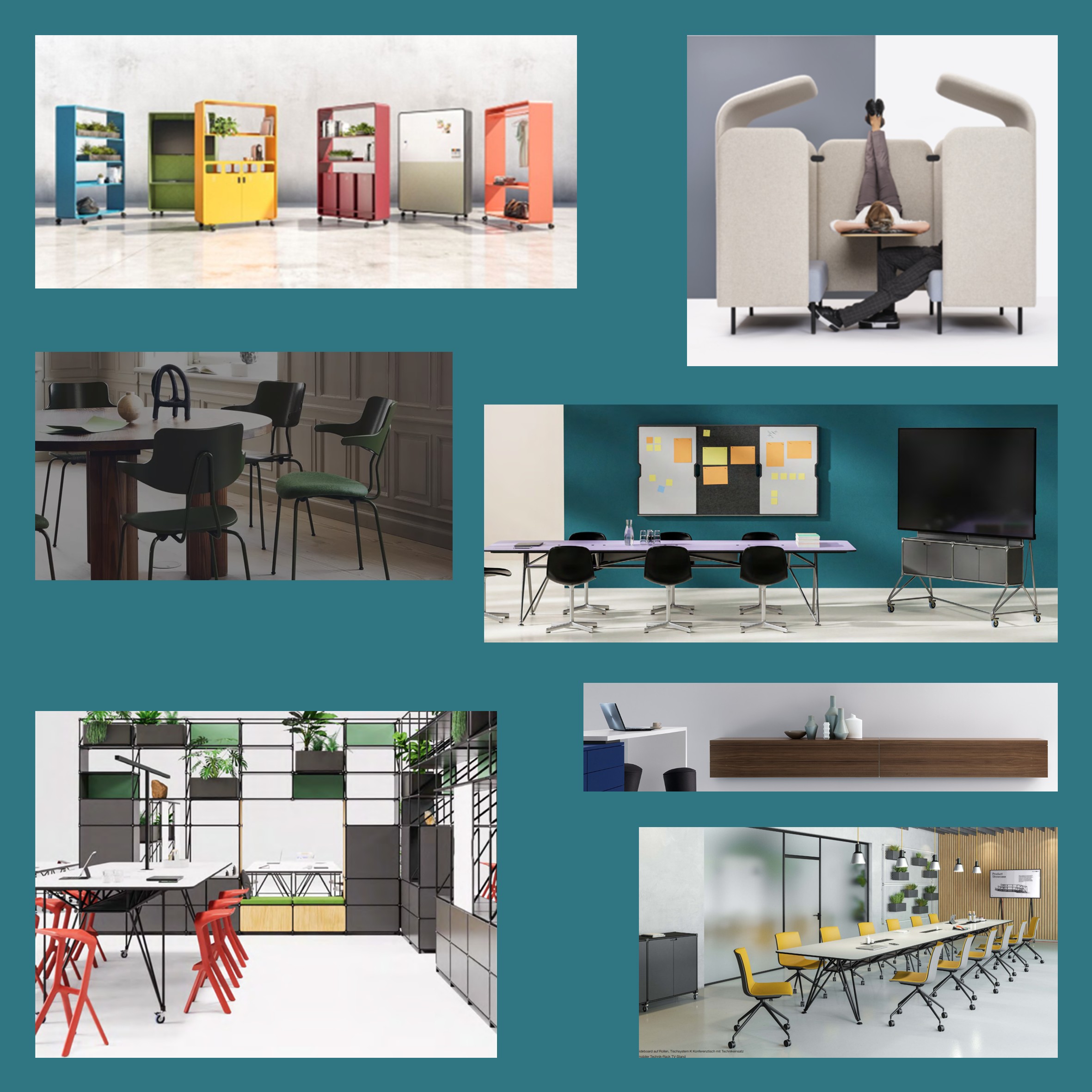 kantoortafel, kantoorstoel, presentatiescherm, wandkast, kantoorruimte