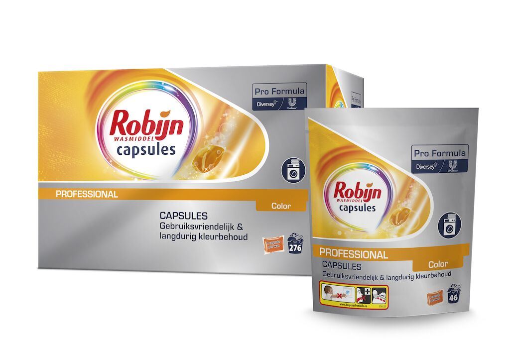 Robijn Pro Formula Wasmiddel Capsules Color doos 6x46st