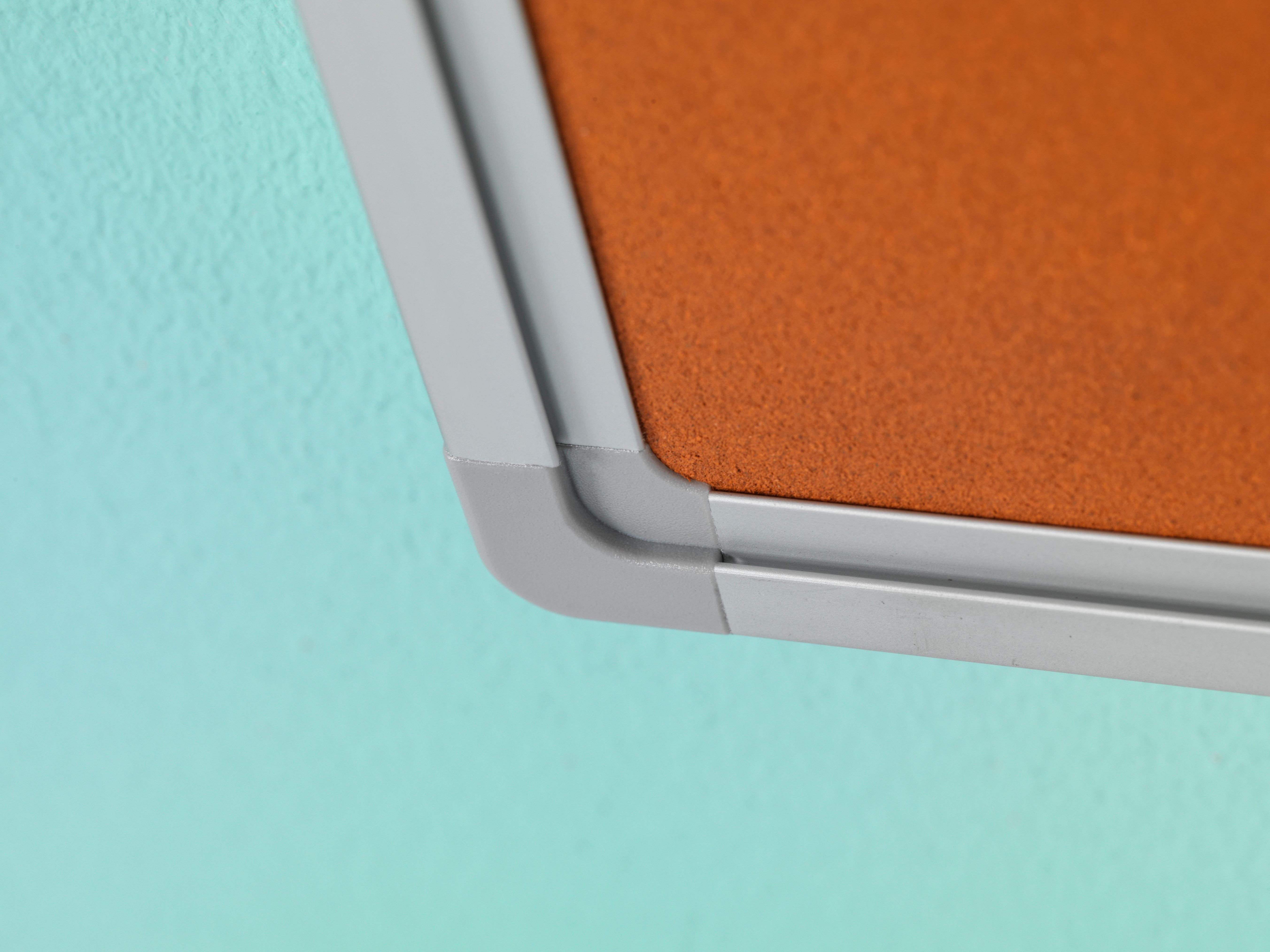 Prikbord Softline profiel 16mm, bulletin oranje - 120x240 cm