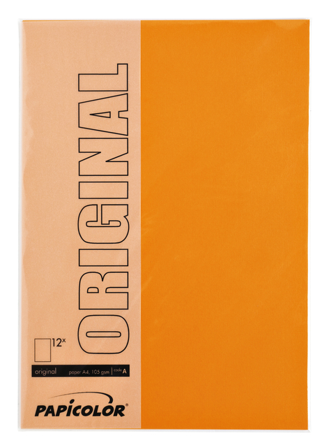 A4 papier, Papicolor, oranje, fel oranje, verpakking