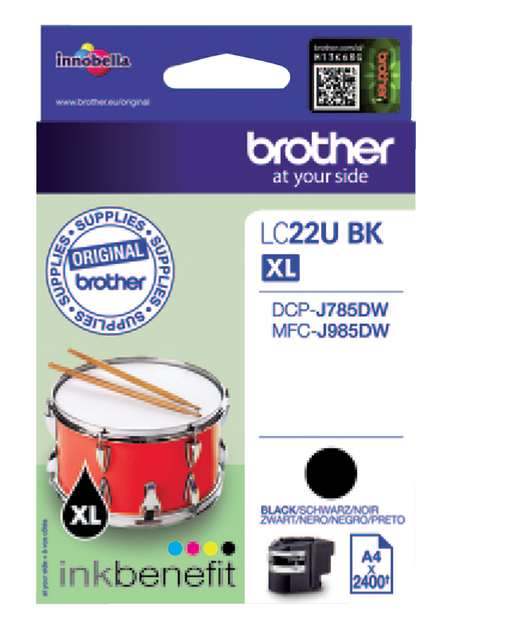 Inktcartridge Brother LC-22UBK zwart