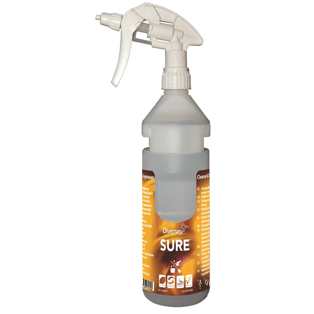 SURE Sproeiflacon leeg Cleaner en Degreaser doos 6x750ml