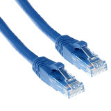 ACT Blauwe 0,5 meter U/UTP CAT6 patchkabel snagless met RJ45 connectoren