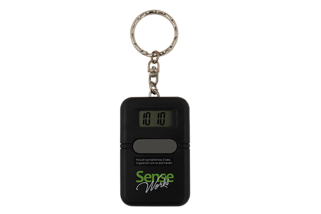 digital_timer, keychain, mini stopwatch, black, lcd display
