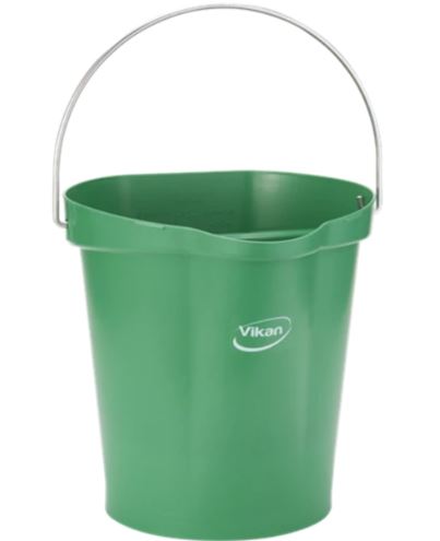 Vikan Hygiene Emmer 12ltr. metaaldetecteerbaar Groen per st