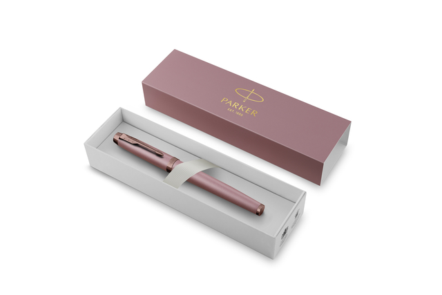 pen, rose gold, metallic, gift box, rectangle box