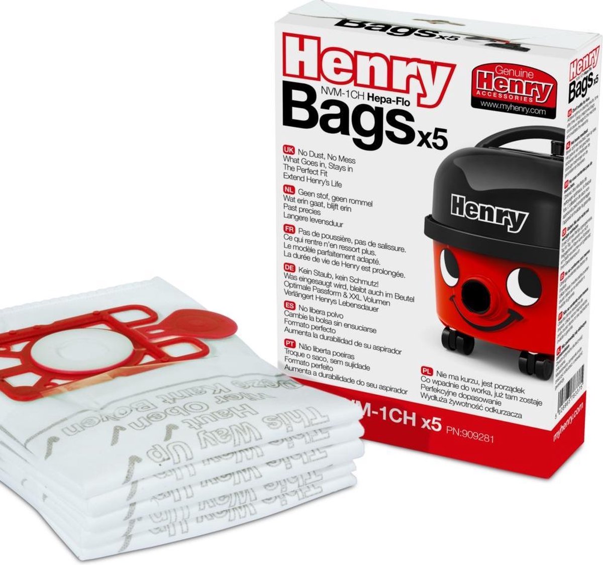 Numatic NVM-1CH 5 Henry Stofzakken 160-320 modellen