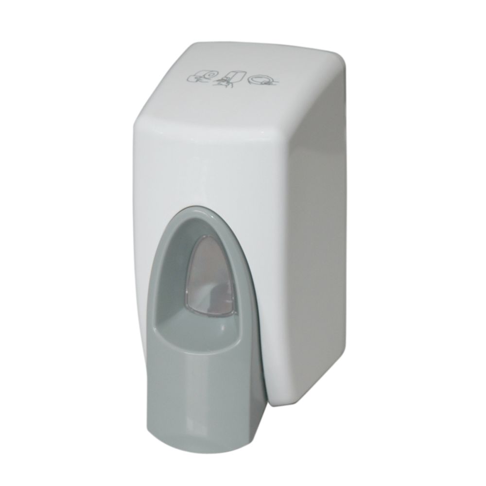 Euro Toiletbrilreiniger dispenser wit kunststof