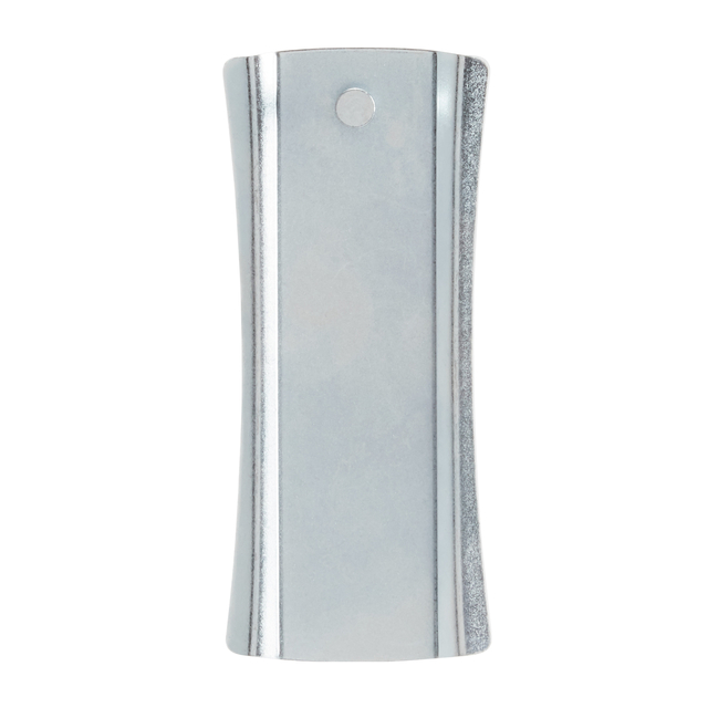 kledinghanger, metalen, cilindrisch, zilveren, ronde knop