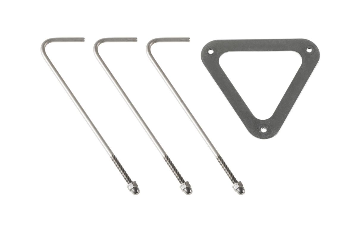 u-bolts, roestvrij staal, bouten, driehoekplaat, hardwarekit