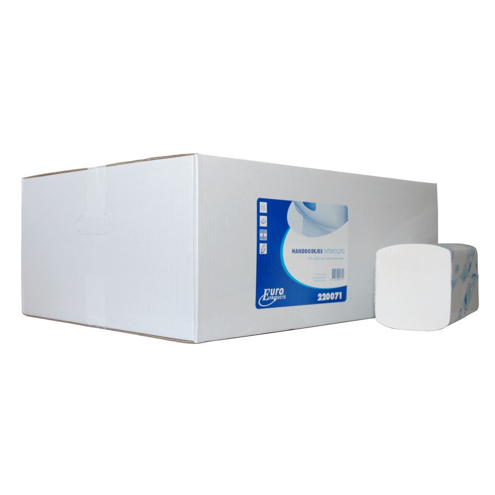Handdoekpapier Interfold Wit Cel Eco 2lgs 42x22cm 20x120st