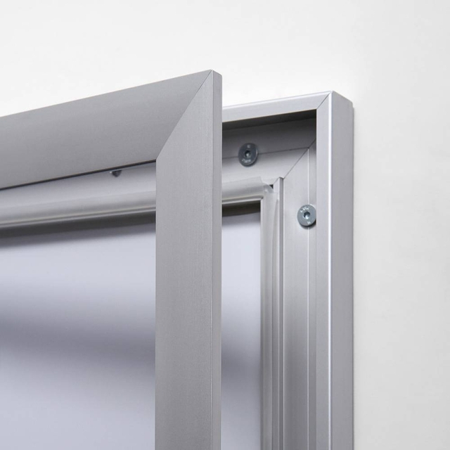 Vitrinebord Quantore luxe 8x A4 B1 gecertificeerd zilver