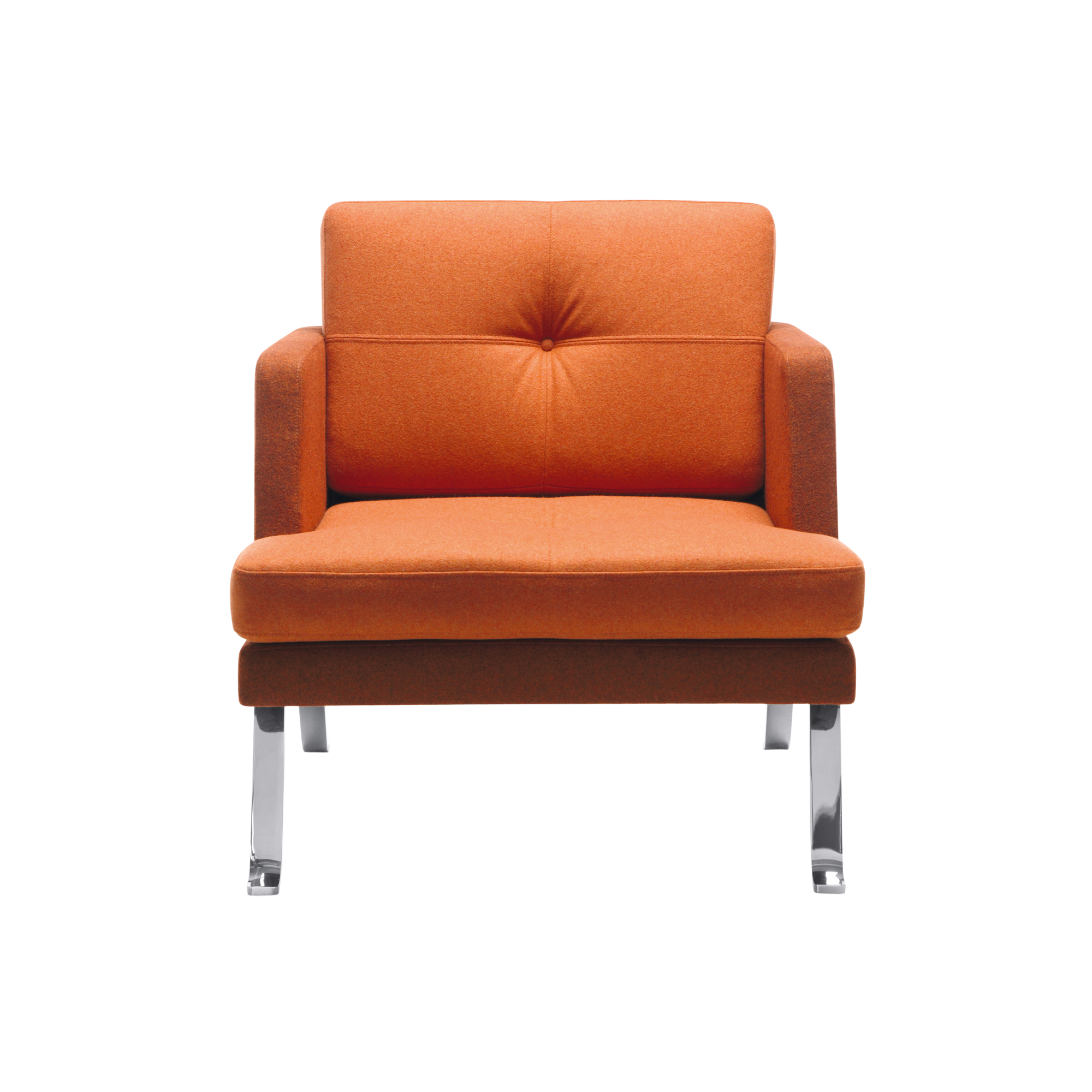 1-zits fauteuil Ona met metalen frame &amp; lage rugleuning - B/H/D: 79x84x84 cm