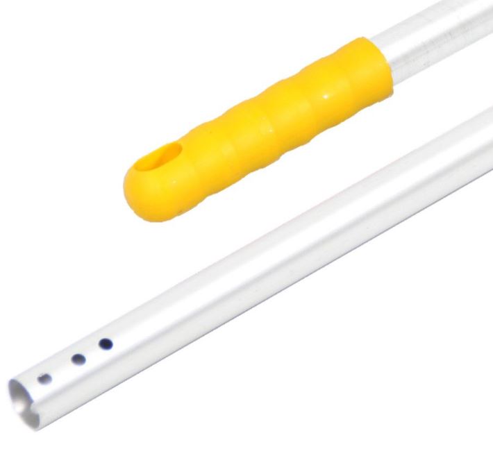 Steel alu 235 mm 150cm grip geel 3 gaten 30st