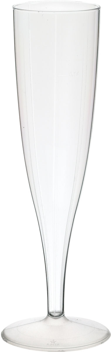 Duni champagne flutes plastic 135cl. 100 stuks
