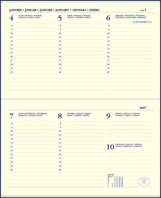 planner, calendar, week, date, 2027