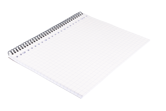 notebook, spiral bound, grid notebook, ruled grid, paper notebook