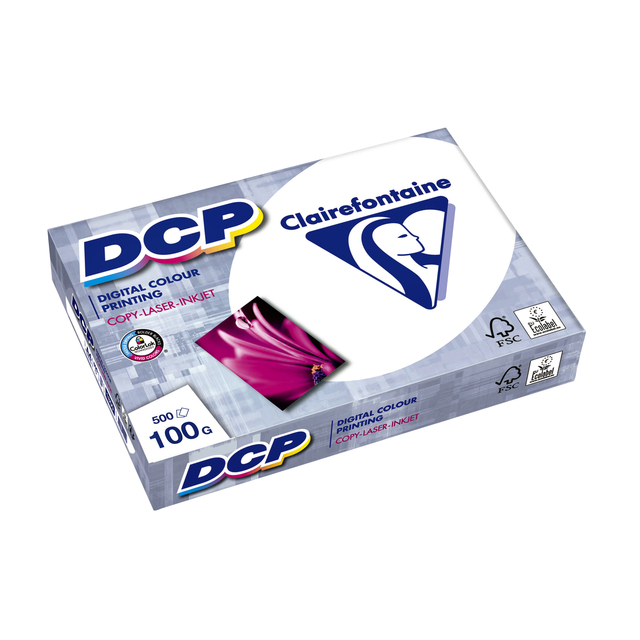 Laserpapier Clairefontaine DCP A4 100gr wit 500vel