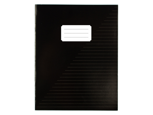 notitieboek, zwart, ringband, lijnpatroon, vlagip
