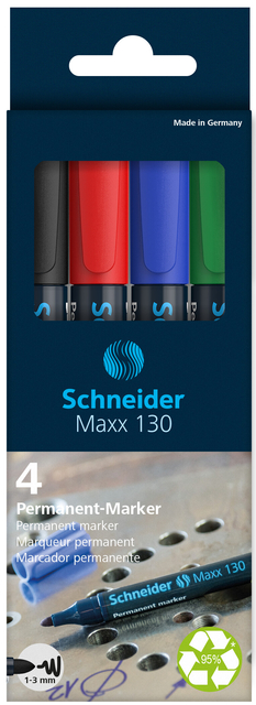 marker set, permanent marker, colored markers, Maxx 130, Schneider Maxx 130