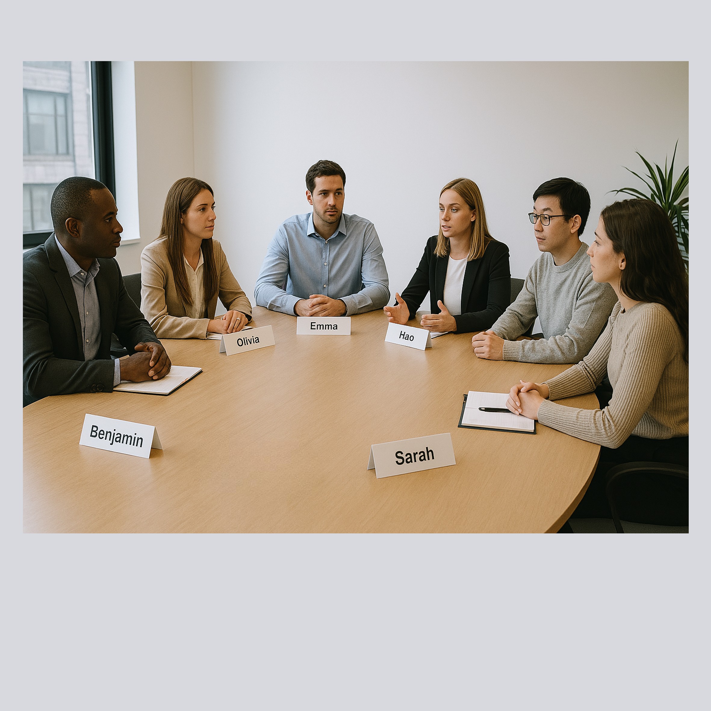 Tafelnaambordjes: De onmisbare sidekicks van de vergadertafel Tafelnaambordjes: De onmisbare sidekicks van de vergadertafel