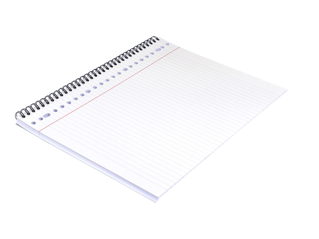 notitieblok, spiralband, a4, lijnpapier, kantoorartikel