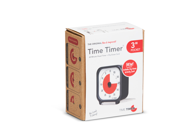 timer, visual timer, 3 inch, pocket timer, dry erase card
