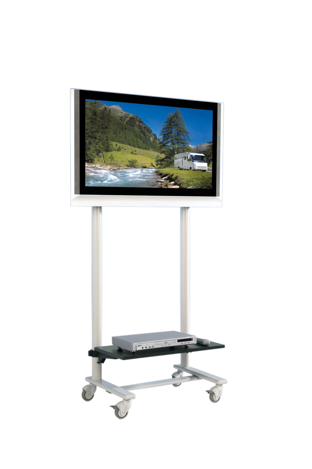 Tv-trolley, tv-rek voor tv' s tot 50 inch met 1 plank