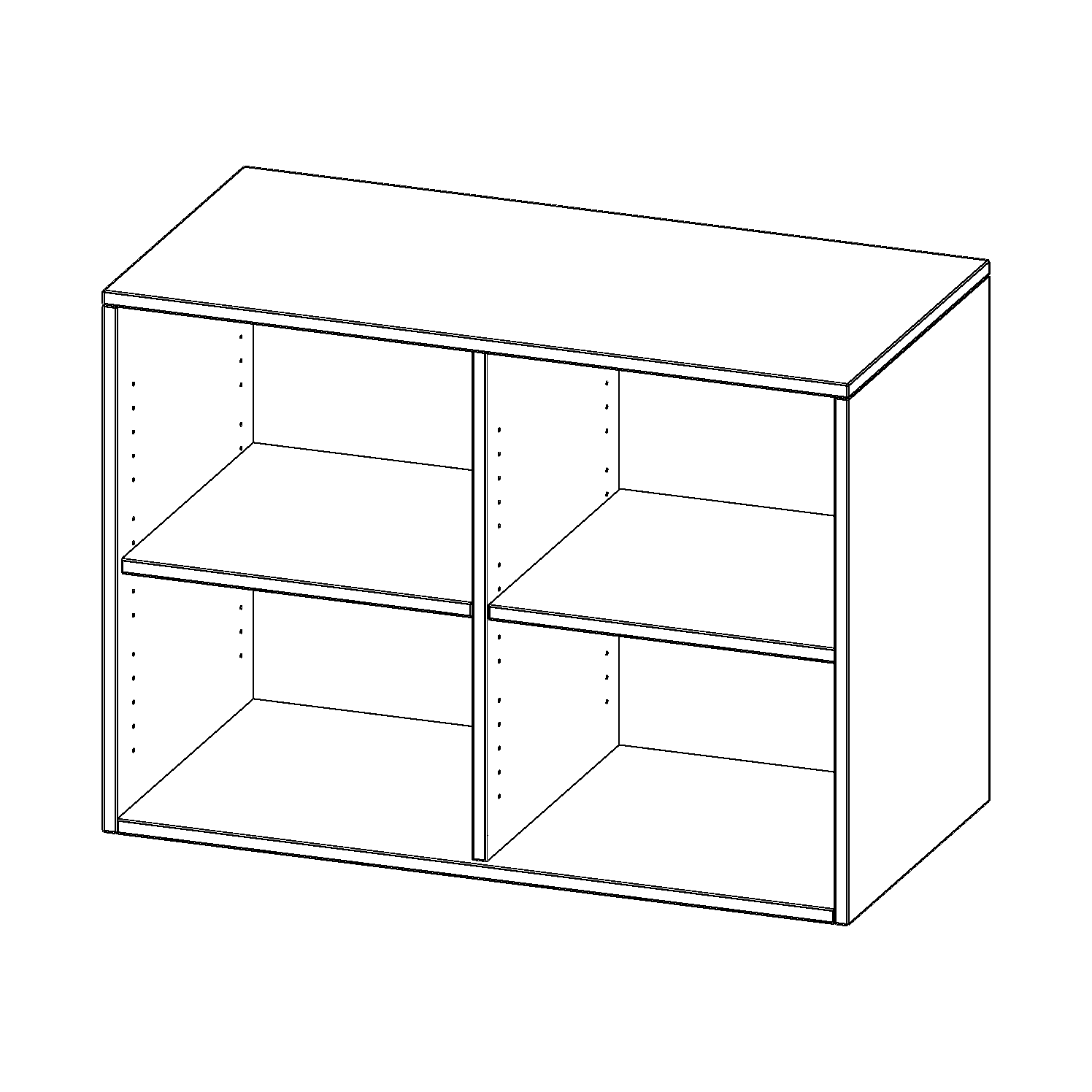 Aanbouwblad, 2 maphoogtes - Serie evo180