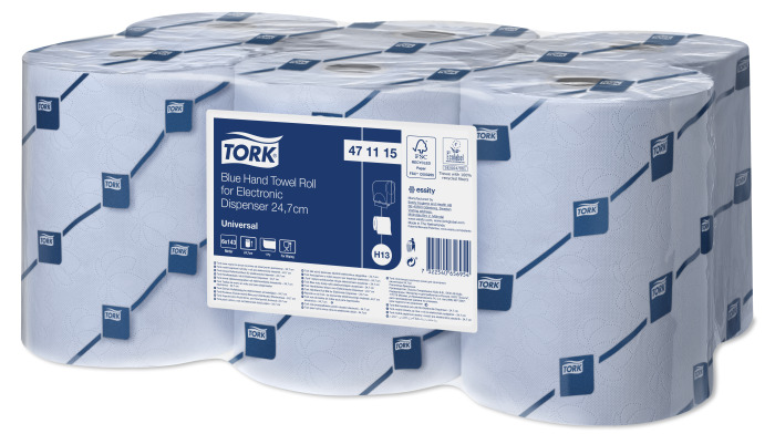 Tork Handoekrol Electronische Dispenser H13 Blauw 6x145m