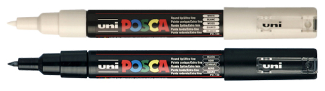 Verfstift Posca PC1MC extra fijn zwart