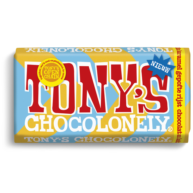 chocolade, reep, Tony's Chocolonely, kleurig, logo onzichtbaar