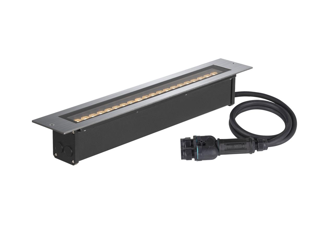 DASAR 600 rvs rechthoek 1xLED 3000K IP65/IP67