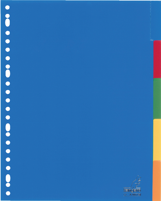 Tabbladen Kangaro 23-gaats A405FM 5-delig + venster assorti PP