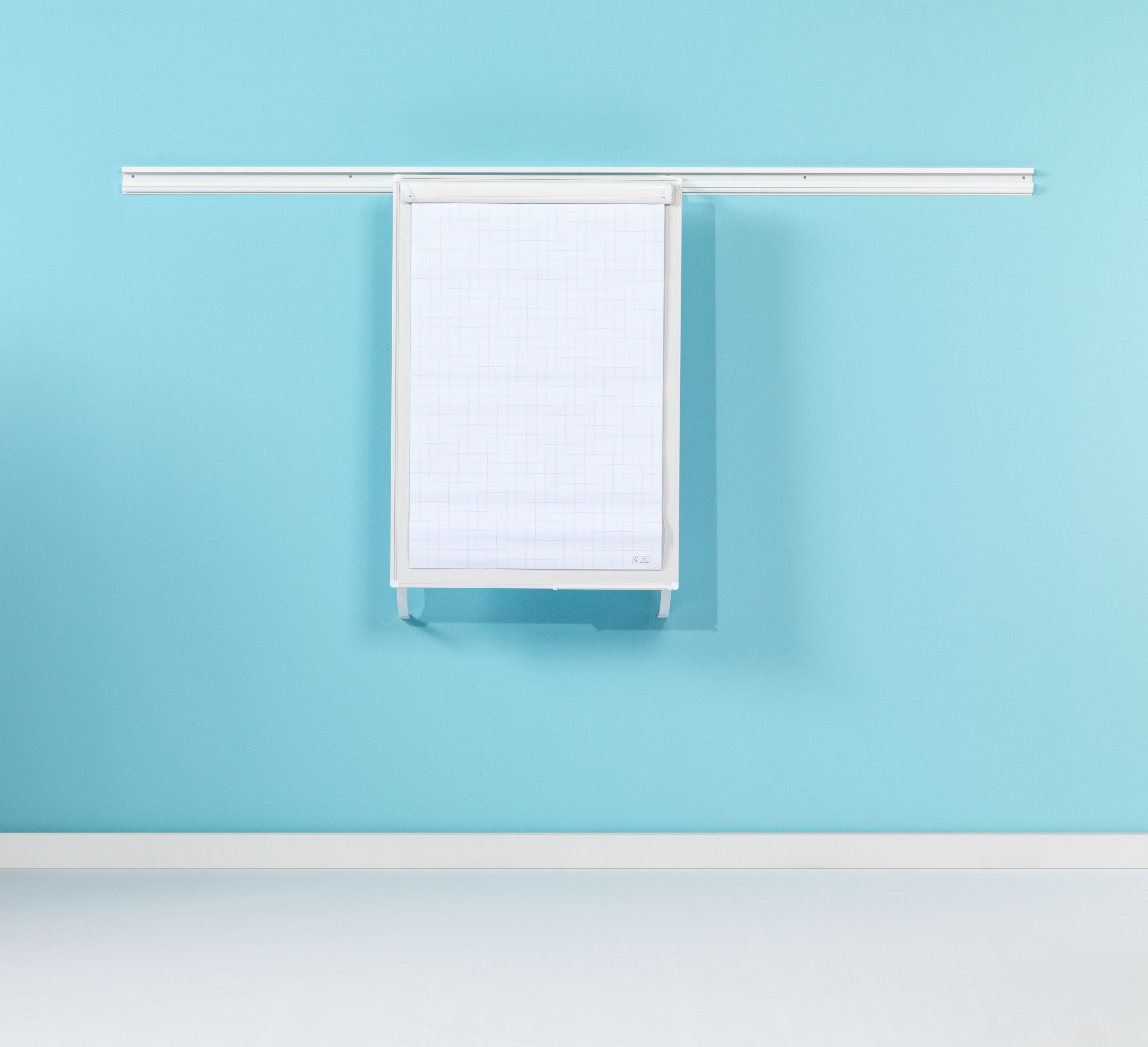 PartnerLine Rail flip-over, wit emaille - 100x70 cm