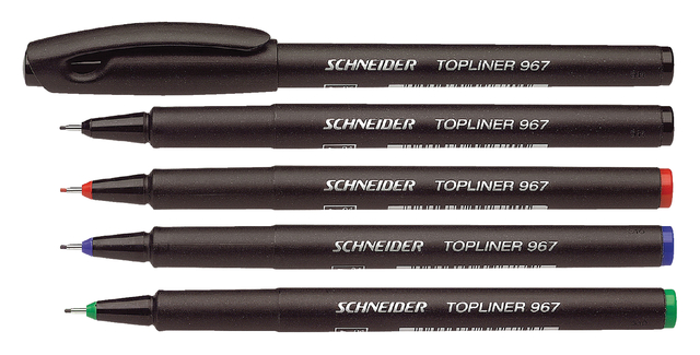 Fineliner Schneider 967 0.4mm zwart