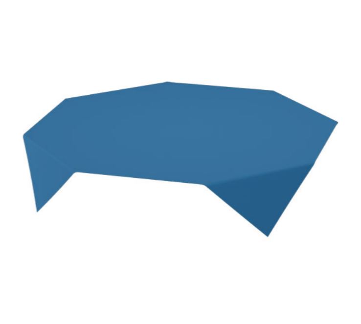 Duni Napperons Bio 84x84cm Dunicel Blauw doos 5x20st