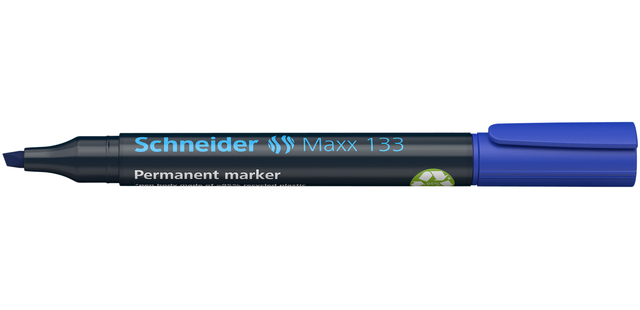 Permanent marker Schneider Maxx 133 schuin 1-4mm blauw