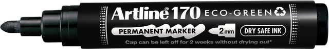 Permanent marker Artline170 Dry Safe Eco rond medium zwart
