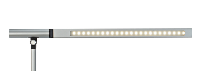 Bureaulamp MAUL Rubia LED voet dimbaar colour vario + usbpoort zilver