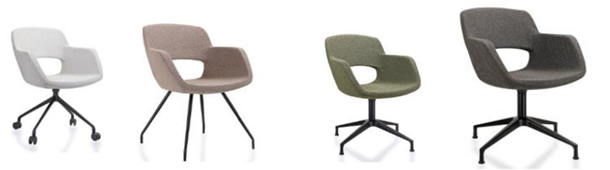 Voorbeeld circulair meubilair 2 vergaderstoelen ITC