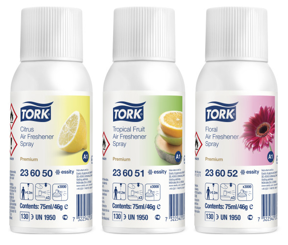 Tork Luchtverfrisser spray mixed pack A1 12x75ml