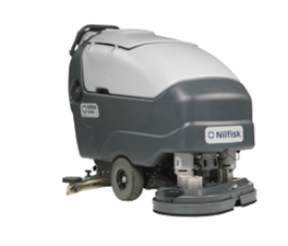 Schrobzuigmachine lopen Nilfisk voorbeeld