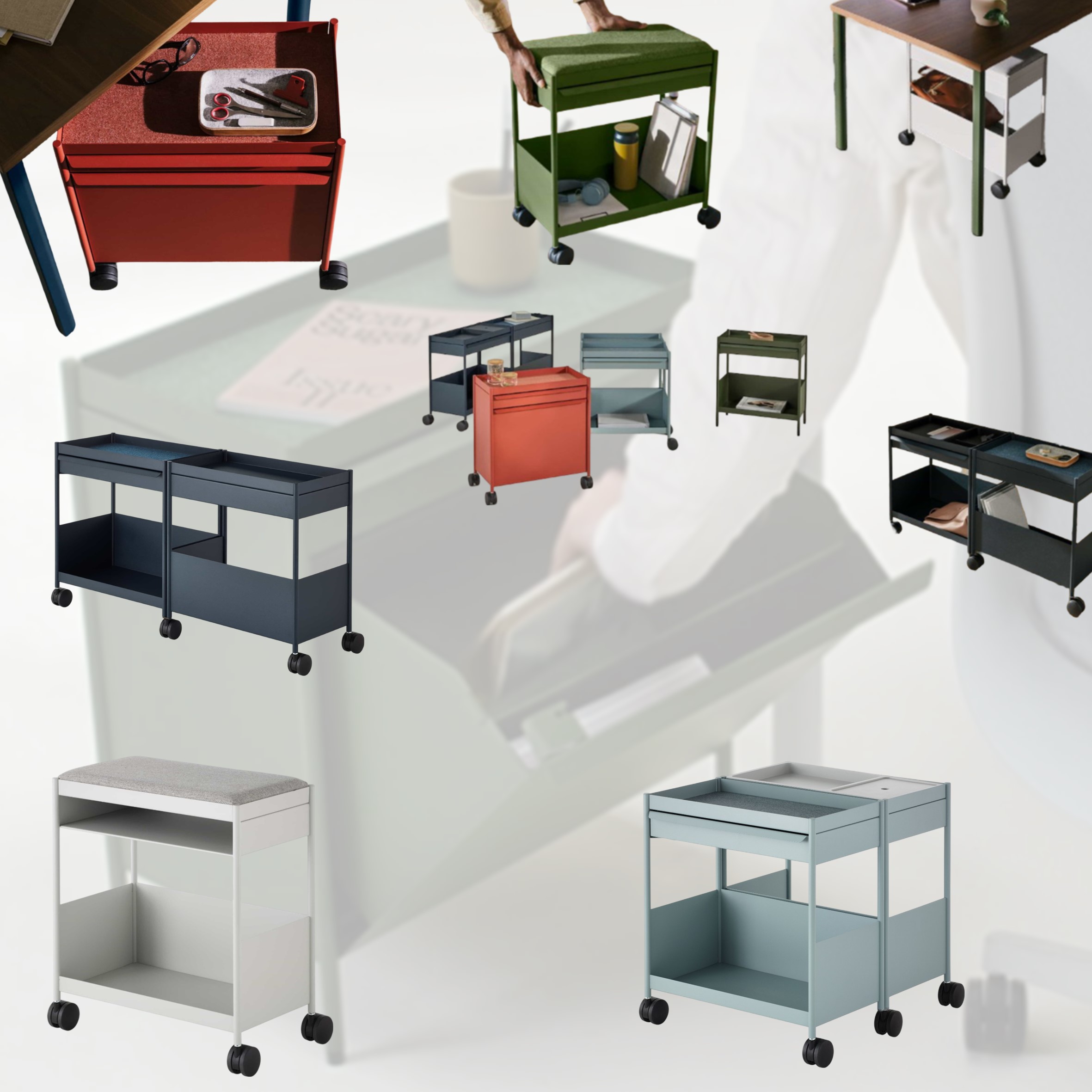 Ontdek de veelzijdige OE1 Trolley van Herman Miller Ontdek de veelzijdige OE1 Trolley van Herman Miller