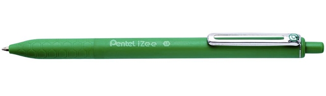 balpen, groen, plat oor, clip, mechanische klik