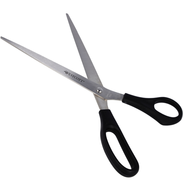 schaar, keuken-schaar, roestvrij staal, zwarte handvat, snijgereedschap