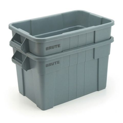 Rubbermaid Commercial Products Brute Tote Opbergbox, polyethyleen, 53 liter, grijs