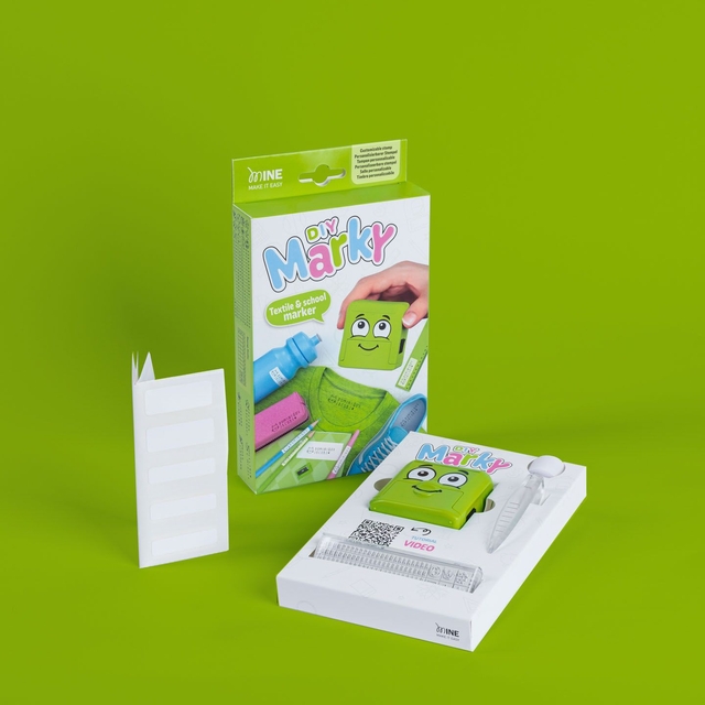 textile marker, school marker, DIY marker, green box, kid toy